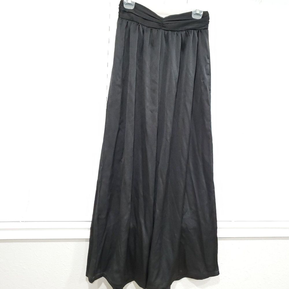 Women’s Black Palazzo Pants - Elegant Flowing Wide-Leg